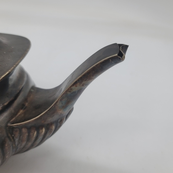 Vintage Gorgeous Sheffield Silver Plate Coffee Pot Teapot EPNS  England Art Deco - Picture 5 of 11